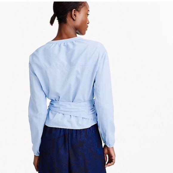 J.CREW Sarah Wrap Surplice Top XS - Picture 3 of 4